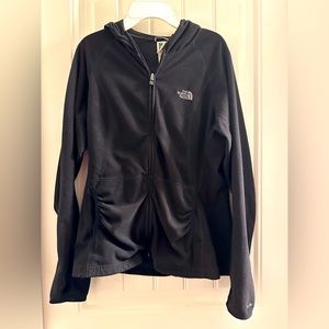 north Face zip up hoodie, M , Black